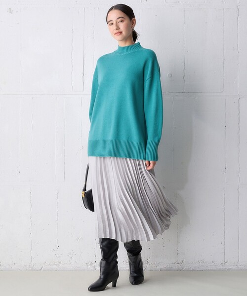 「UNFILO」 プリーツスカート SMALL グレー レディース_画像4