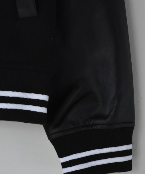 「Starting Over」 「HALHAM」スタジャン M ブラック メンズ_画像5