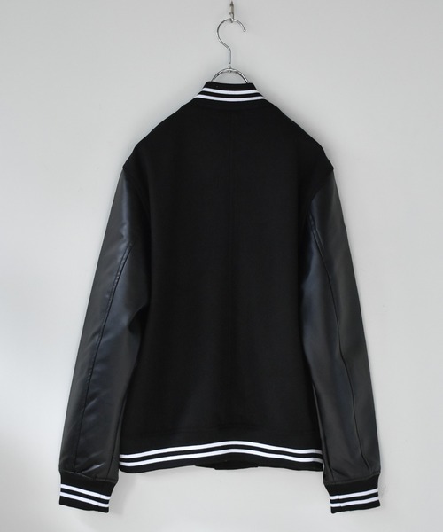 「Starting Over」 「HALHAM」スタジャン M ブラック メンズ_画像6