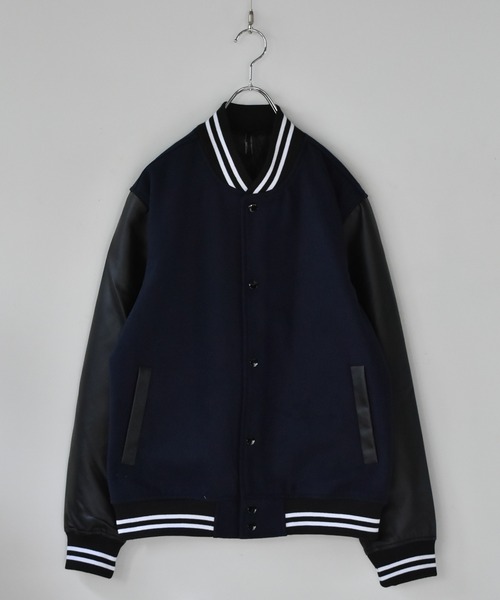 「Starting Over」 「HALHAM」スタジャン M ブラック メンズ_画像9