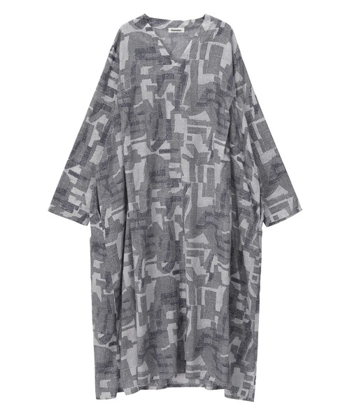 Plantation（プランテーション） 長袖ワンピース M size ライト