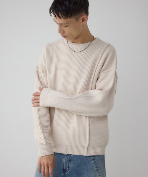 AZUL BY MOUSSY（アズールバイマウジー） セーター ニット 編地