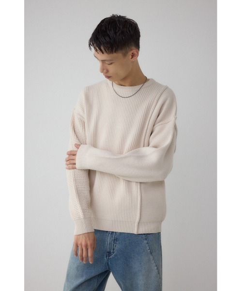 AZUL BY MOUSSY（アズールバイマウジー） セーター ニット 編地