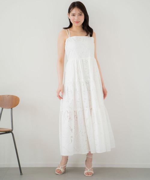 「NOELA」 ノースリーブワンピース S サックスブルー レディース_画像5