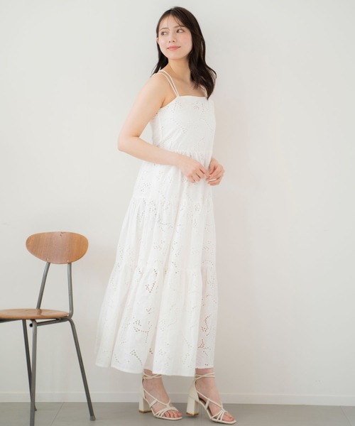 「NOELA」 ノースリーブワンピース S サックスブルー レディース_画像6