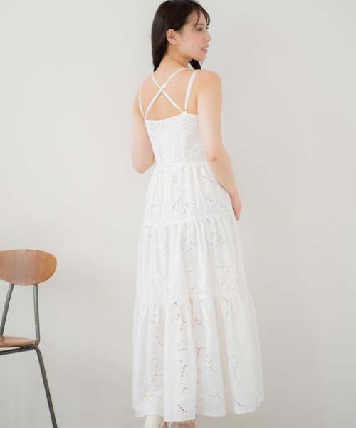 「NOELA」 ノースリーブワンピース S サックスブルー レディース_画像9