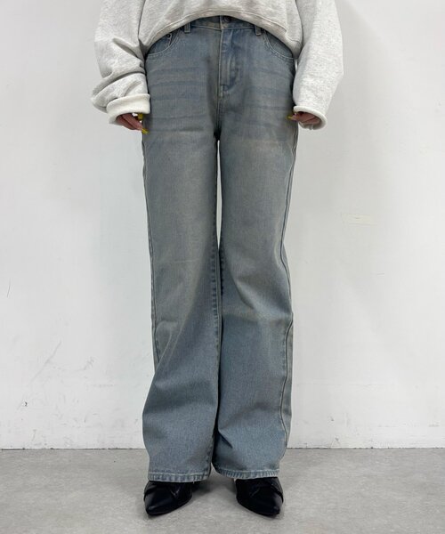 「WHO'S WHO gallery」 デニムパンツ MEDIUM ブルー系その他 レディース_画像2