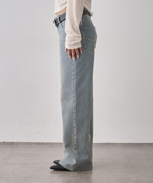 「WHO'S WHO gallery」 デニムパンツ MEDIUM ブルー系その他 レディース_画像7