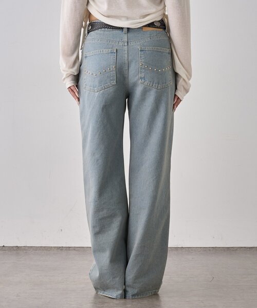 「WHO'S WHO gallery」 デニムパンツ MEDIUM ブルー系その他 レディース_画像8