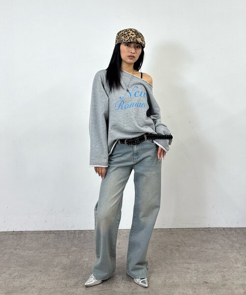 「WHO'S WHO gallery」 デニムパンツ MEDIUM ブルー系その他 レディース_画像9