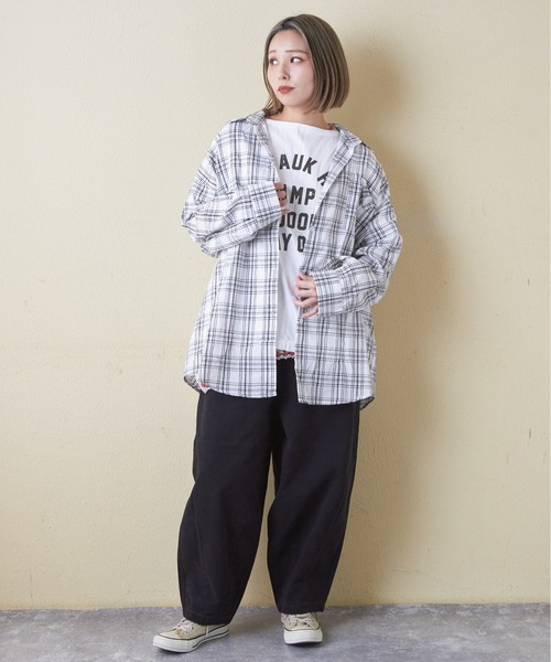 「CUBE SUGAR」 長袖シャツ M ネイビー レディース_画像2