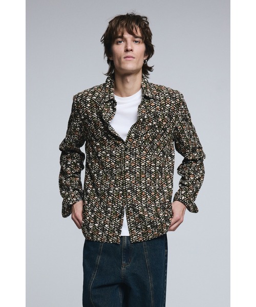 Desigual（デシグアル） シャツ ジャカードの男性用シャツ メンズ