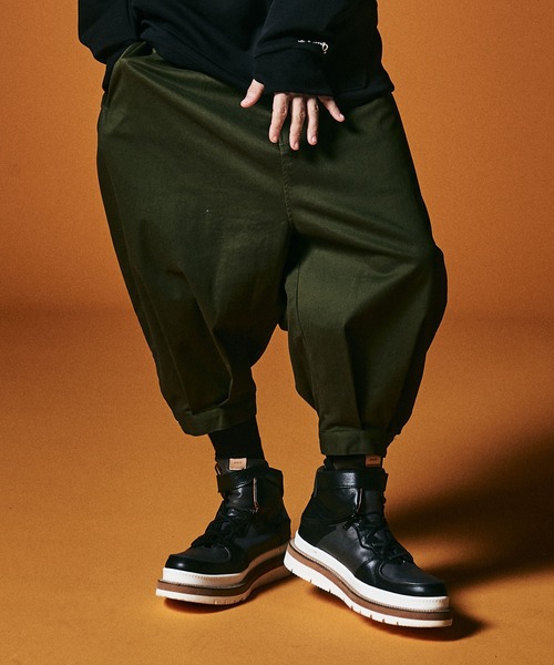 glamb（グラム） クロップドパンツ M カーキ メンズ : ZOZOTOWN Yahoo