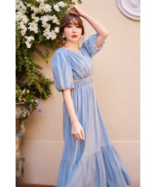 Her lip to 7分袖ワンピース M ブルー レディース : ZOZOTOWN Yahoo!店