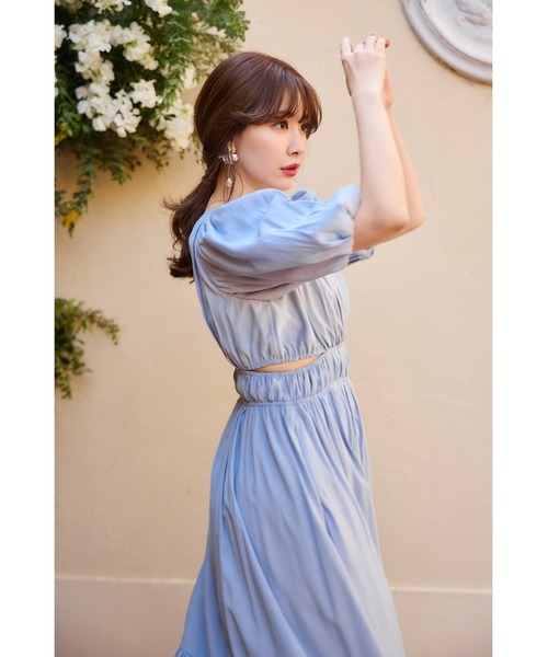 Her lip to 7分袖ワンピース M ブルー レディース : ZOZOTOWN Yahoo!店