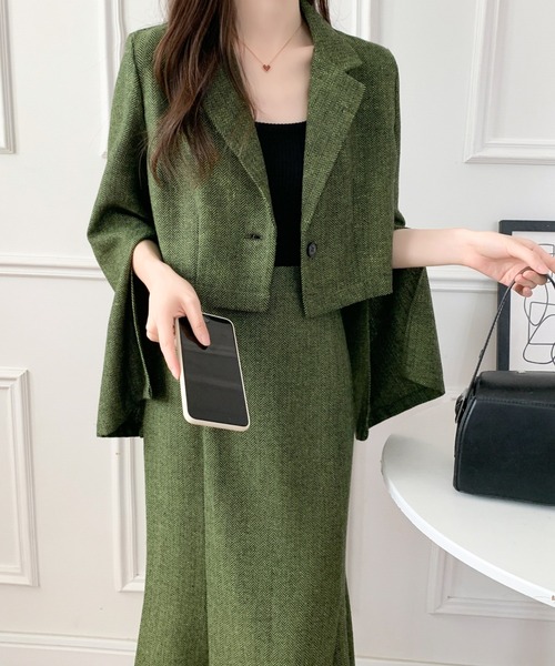 あやぴさんセット ABITOKYO（アビトーキョー） セットアップ M グリーン レディース