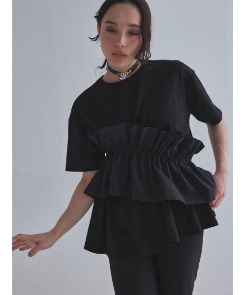 「SORIN」 半袖カットソー 38 ブラック レディース_画像3