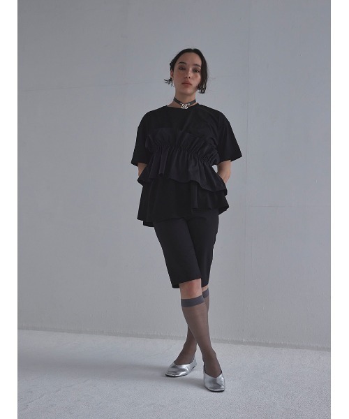 「SORIN」 半袖カットソー 38 ブラック レディース_画像8