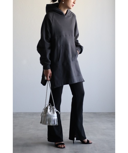 「Bonjour Sagan」 「refined works」プルオーバーパーカー FREE チャコールグレー レディース | Bonjour Sagan | 07