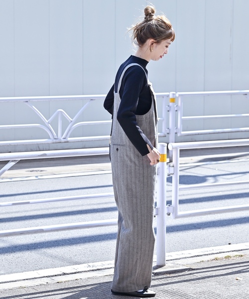 「B.C STOCK」 「Simplicite」オーバーオール FREE チャコールグレー レディース_画像4