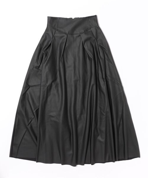 STYLEBLOCK（スタイルブロック） スカート フェイクレザーロングフレア