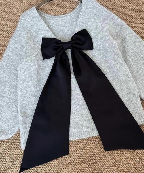 「CADBURY」 長袖ニット FREE グレー レディース_画像5