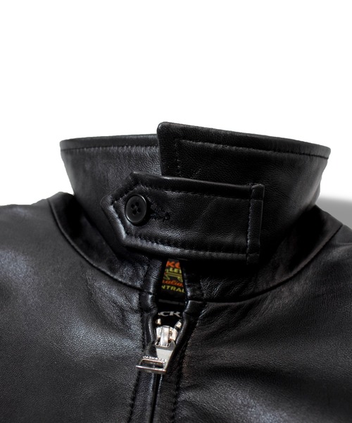 「SKOOKUM」 レザージャケット S ブラック メンズ_画像4