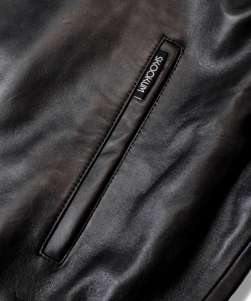 「SKOOKUM」 レザージャケット S ブラック メンズ_画像7