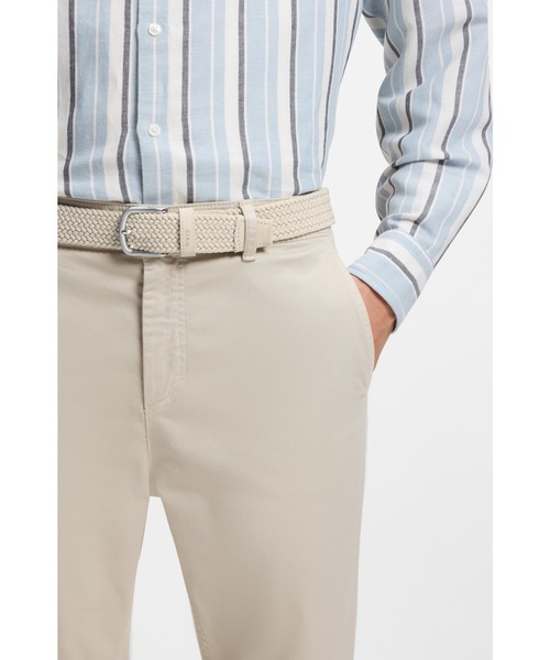 BOSS（HUGO BOSS） ベルト ウーブンベルト レザーディテール メンズ