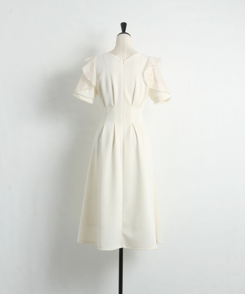 「tocco closet」 半袖ワンピース M グレー系その他 レディース_画像4