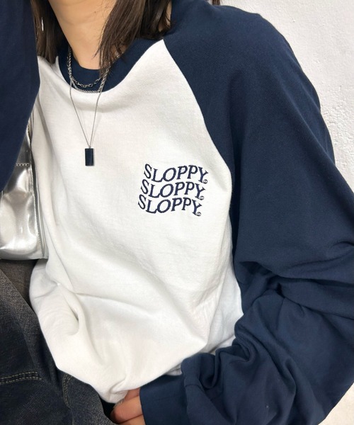 「WHO'S WHO gallery」 「sloppy」長袖カットソー FREE グレー レディース_画像7