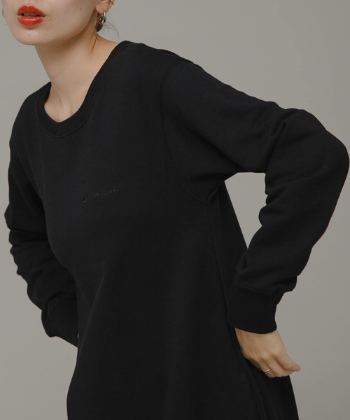 Champion（チャンピオン） 長袖ワンピース FREE ブラック レディース