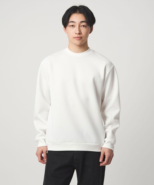 LOHEN ローヘン　クルーネックプレーンカットソー　白 セール】ポンチクルーネックロングTシャツ（Tシャツ/カットソー