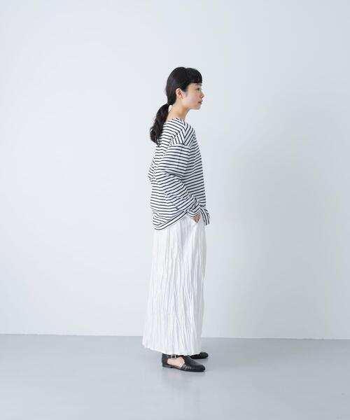＊かぐれ　ハイツイストボーダーカットソー＊ ハイツイストボーダーカットソー（Tシャツ/カットソー）｜かぐれ