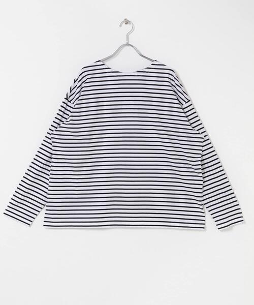 かぐれ tシャツ ハイツイストボーダーカットソー レディース