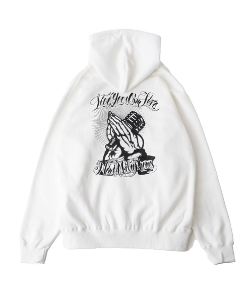 「NineMicrophones」 プルオーバーパーカー SMALL ホワイト メンズ_画像2