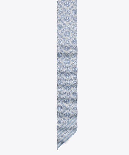 Tory Burch トリーバーチ シルク スケール柄 TORY BURCH（トリーバーチ） スカーフ バンダナ Tモノグラム シルク