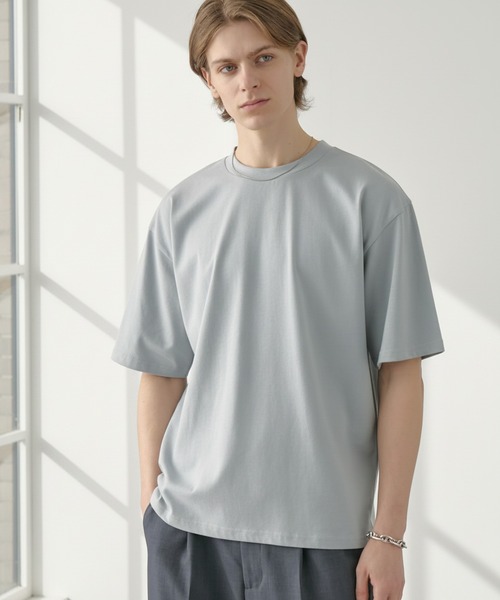 EASENCE tシャツ 接触冷感 ボックスシルエット サイドスリット