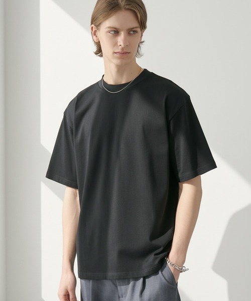 EASENCE tシャツ 接触冷感 ボックスシルエット サイドスリット