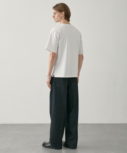 EASENCE tシャツ 接触冷感 ボックスシルエット サイドスリット