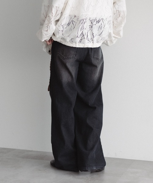 「epnok」 デニムパンツ LARGE ブラック メンズ_画像3