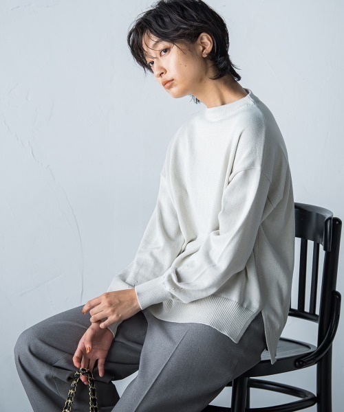 「socolla」 長袖ニット M ベージュ系その他 レディース_画像4