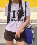 tシャツ 半袖 I LOVE HOLIDAY ...の詳細画像3