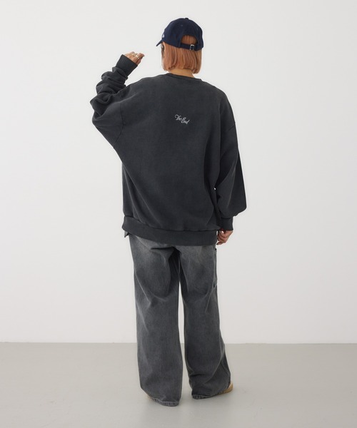 「RODEO CROWNS WIDE BOWL」 スウェットカットソー LARGE チャコールグレー レディース_画像6