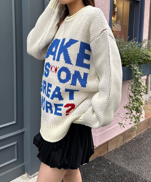 「CIAOPANIC」 長袖ニット FREE ブラック レディース_画像5