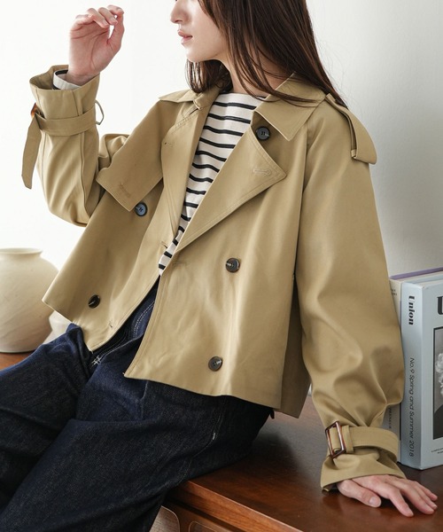 【新品】searoomlynn Multi collarショートトレンチコート ⁡ ⁡ New arrivals ◼︎Multi collarショートトレンチコート ⁡ web 9.9