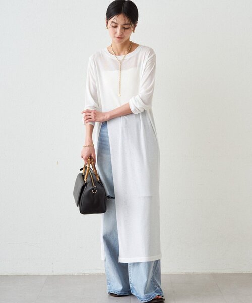 Loungedress（ラウンジドレス） ワンピース シアーハイスリット