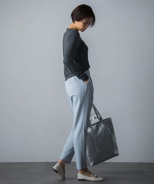 「LAUTREAMONT」 スラックス 9号 ベージュ レディース_画像3