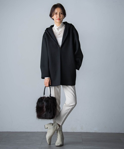 「LAUTREAMONT」 スラックス 9号 ベージュ レディース_画像4