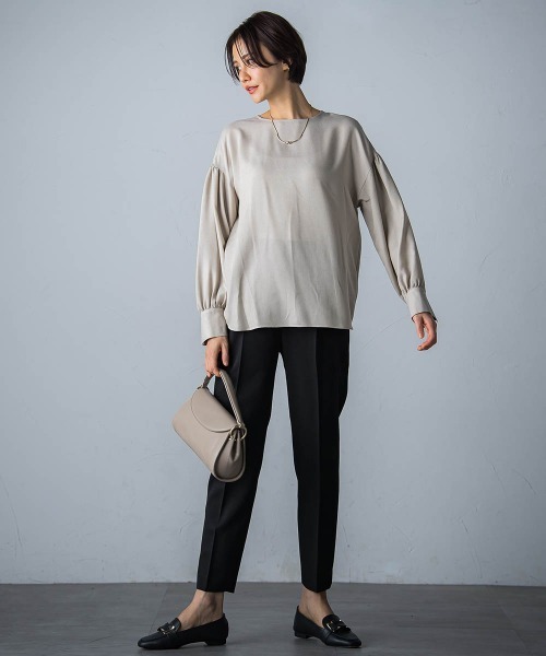 「LAUTREAMONT」 スラックス 9号 ベージュ レディース_画像7